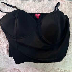 Guess Elegant Black Bustier Bra